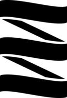 Zig Zag Glyph Icon vector