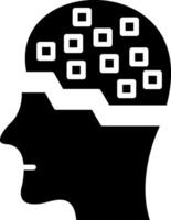 Artificial Intelligence Glyph Icon vector
