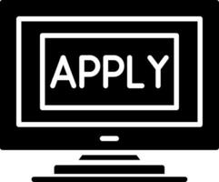Apply Glyph Icon vector