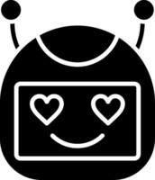 Bot Glyph Icon vector