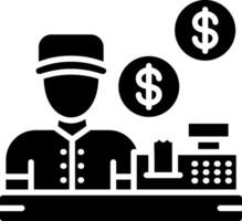Help Call Glyph Icon vector