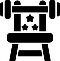 Gym Machine Glyph Icon vector