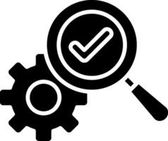 Optimization Glyph Icon vector