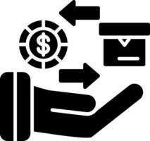 Purchasing Glyph Icon vector