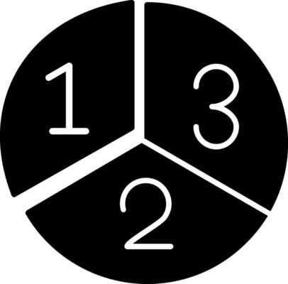 Pie Chart Glyph Icon