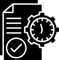 Planning Glyph Icon vector