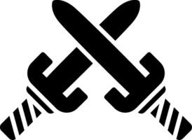 Sai Glyph Icon vector