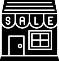 Store Glyph Icon vector