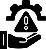 Risk Glyph Icon vector
