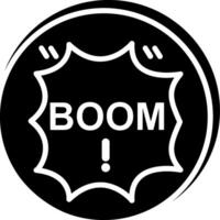 Boom Glyph Icon vector