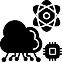 Cloud Glyph Icon vector