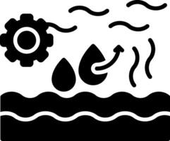 Evaporation Glyph Icon vector