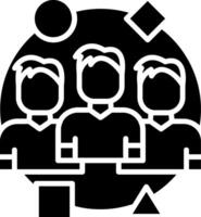Diversity Glyph Icon vector