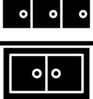 Cabinet Glyph Icon vector