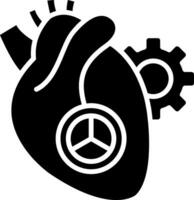 Heart Glyph Icon vector