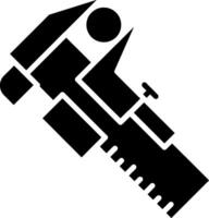 Caliper Glyph Icon vector