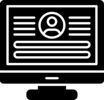 Log In Glyph Icon vector