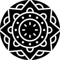 Mandala Glyph Icon vector