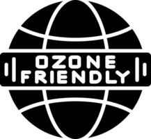 Ozone Friendly Glyph Icon vector