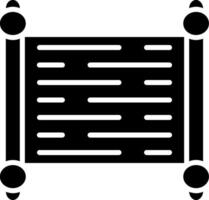 Paper Scroll Glyph Icon vector