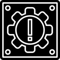 Setting Glyph Icon vector