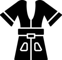 Robe Glyph Icon vector