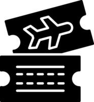 Ticket Glyph Icon vector