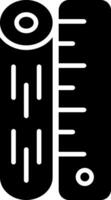 Ruler Glyph Icon vector