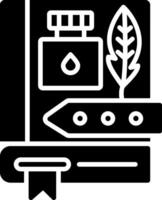History Book Glyph Icon vector