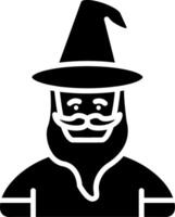 Wizard Glyph Icon vector