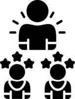 Satisfaction Glyph Icon vector