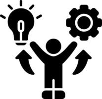 Practice Glyph Icon vector