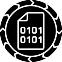 Data Glyph Icon vector