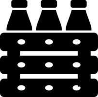 Beer Box Glyph Icon vector