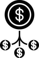 Diversification Glyph Icon vector