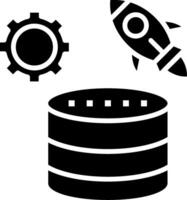 Database Glyph Icon vector