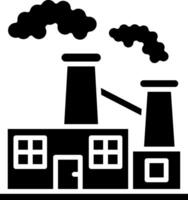 Factory Glyph Icon vector
