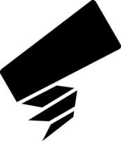 Folded Ribbon Glyph Icon vector
