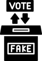 Fake Glyph Icon vector