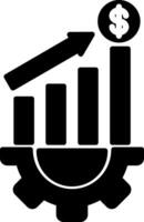 Progress Glyph Icon vector