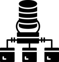 Physical Glyph Icon vector