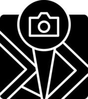Point Of Interest Glyph Icon vector