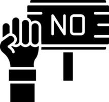 Protest Glyph Icon vector
