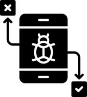 Testing Glyph Icon vector
