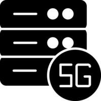 Server Glyph Icon vector