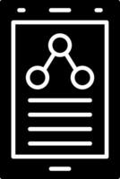 Share Glyph Icon vector