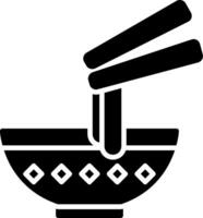 Udon Glyph Icon vector