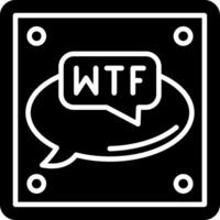 Wtf Glyph Icon vector