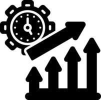 Time To Market Glyph Icon vector