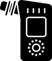 Alcohol Sensor Glyph Icon vector